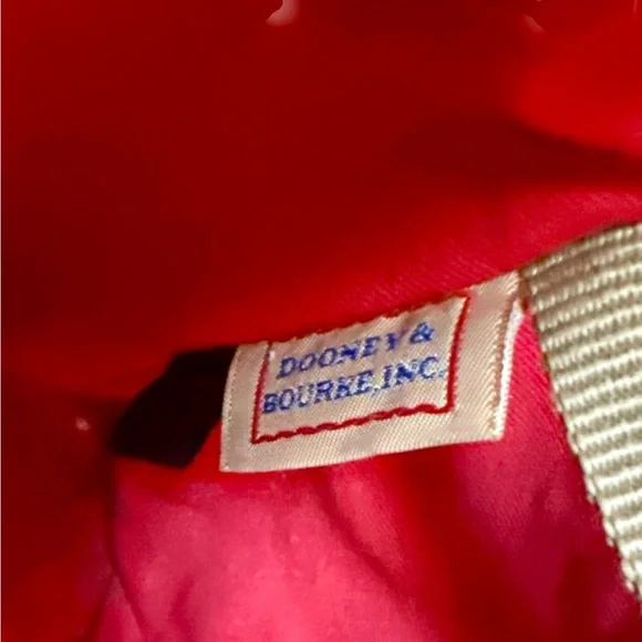 Dooney & Bourke Vintage Tan Leather Tote with Gold Hardware - Picture 7 of 13